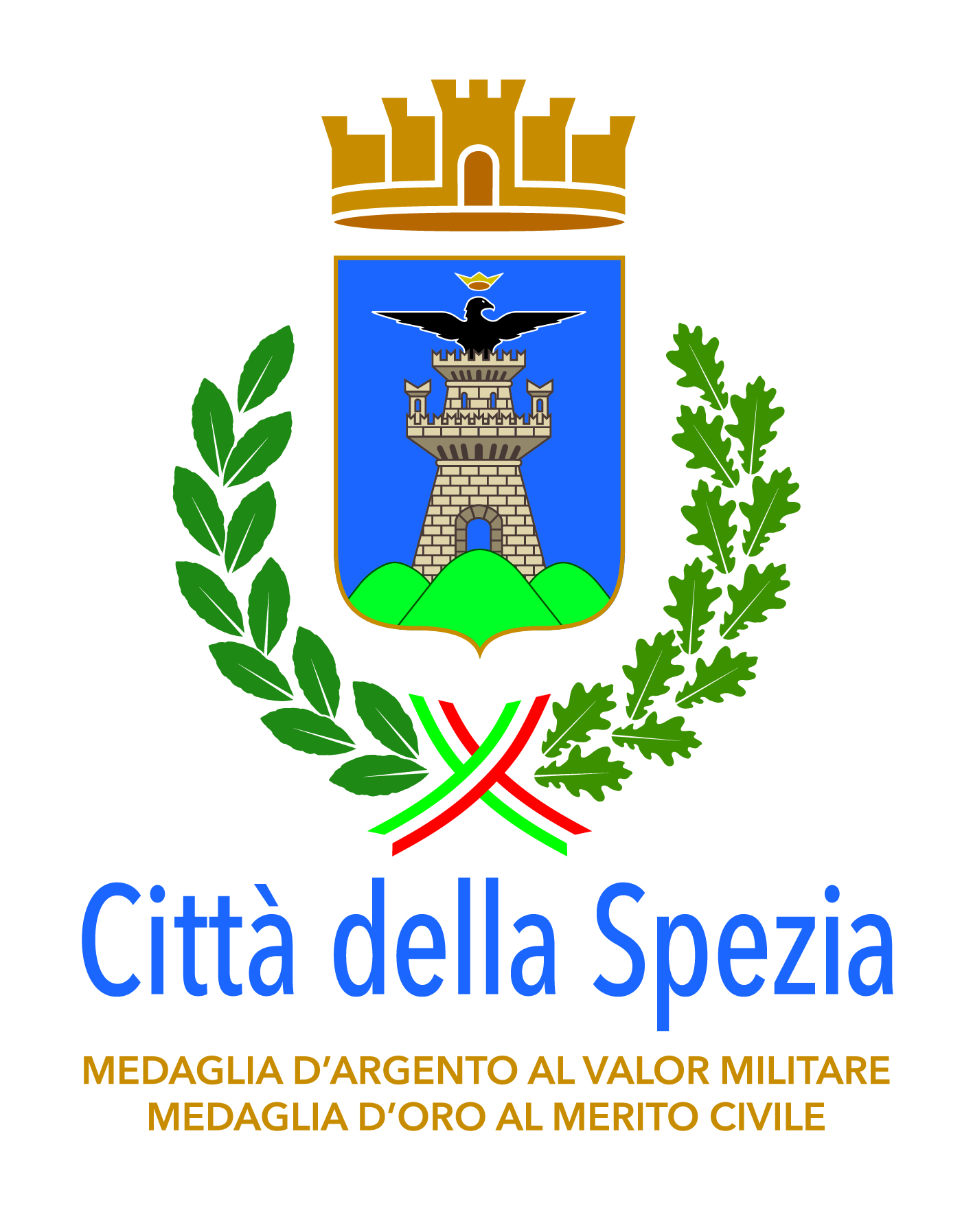 Stemma città della Spezia medaglia Colori high.jpg